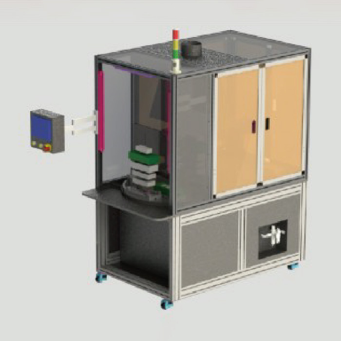 LED行業電源轉盤激光打標+測試機